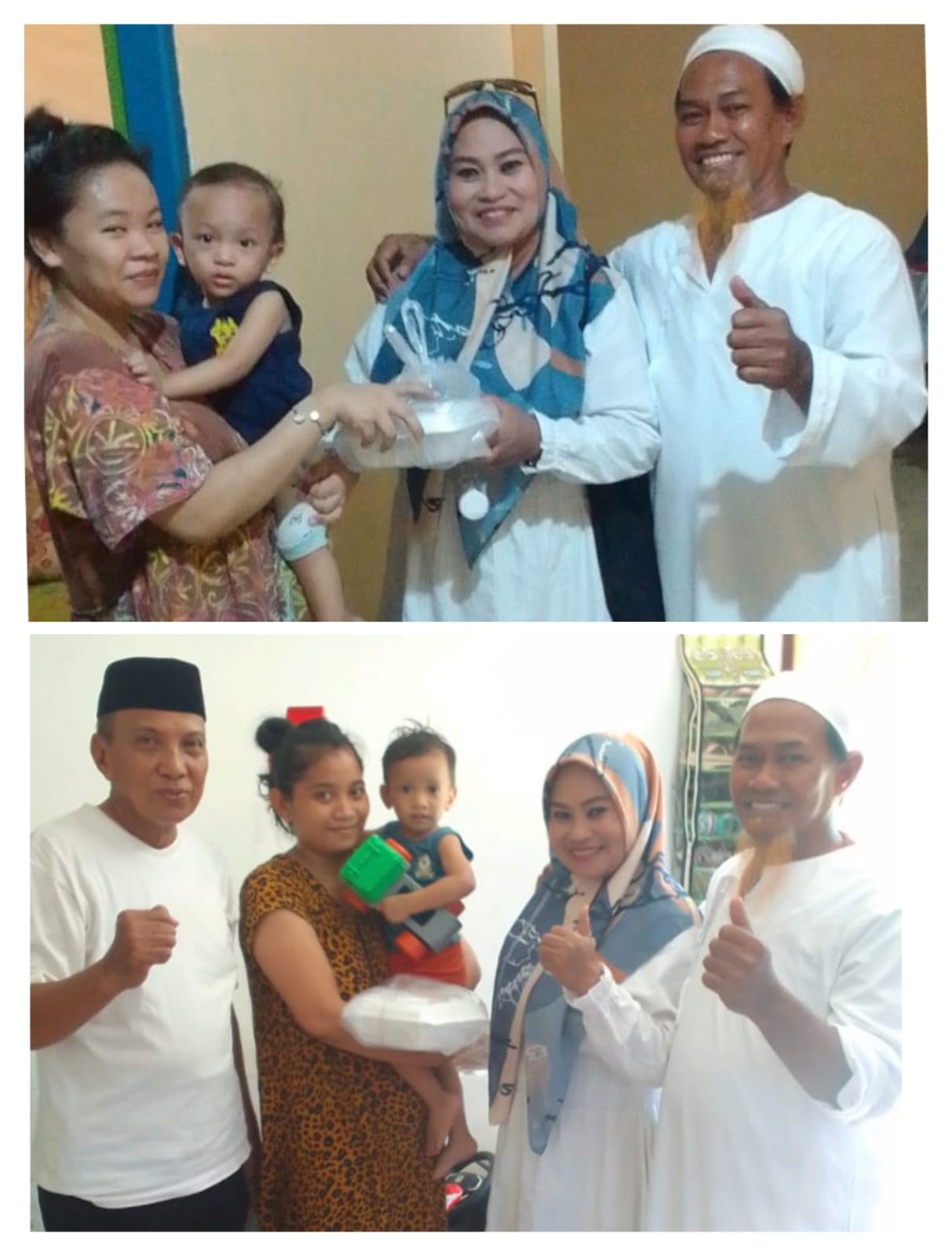 Gambar KADER POSYANDU BERSAMA RT/RW MENDATANGI/MENINJAU RUMAH WARGA UNTUK MEMBERIKAN MAKANAN TAMBAHAN UNTUK ANAK YANG PERTUMBUHAN BADANYA LAMBAT (STUNTING) RW 002 KEL.MELAYU KEC.WAJO